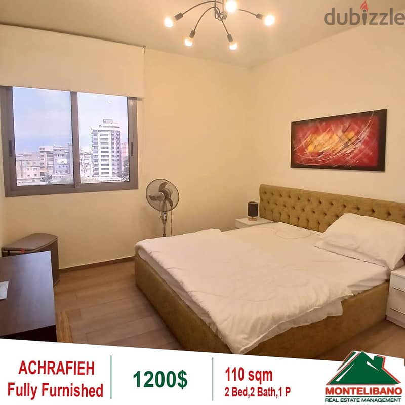 1200$!! Open City View Apartment for rent in Achrafieh 2