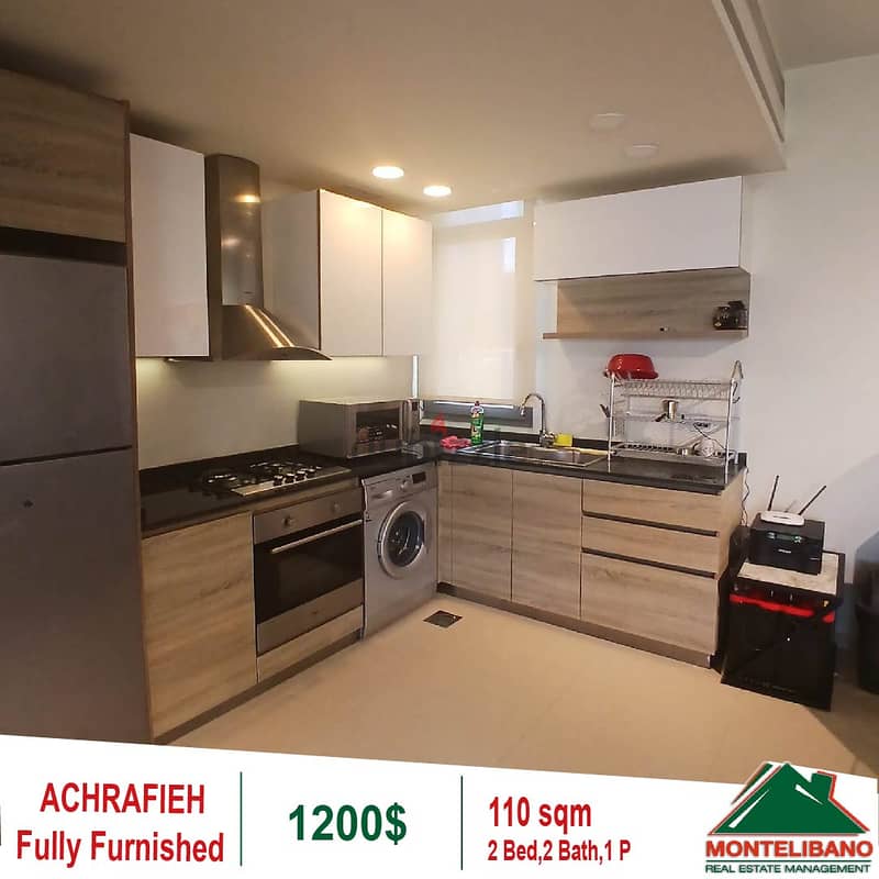 1200$!! Open City View Apartment for rent in Achrafieh 3