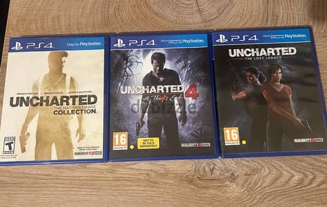 Uncharted games for playstation PS4 PS5