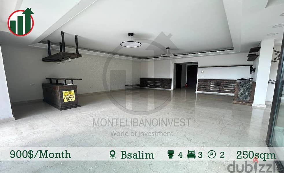 Semi furnished Apartment for Rent in Bsalim !! 3