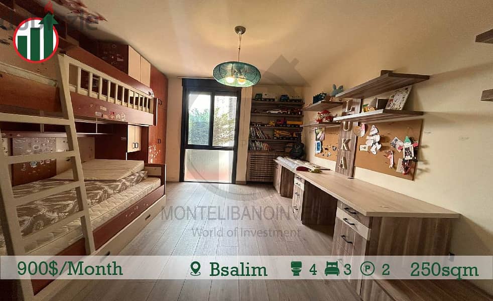 Semi furnished Apartment for Rent in Bsalim !! 8