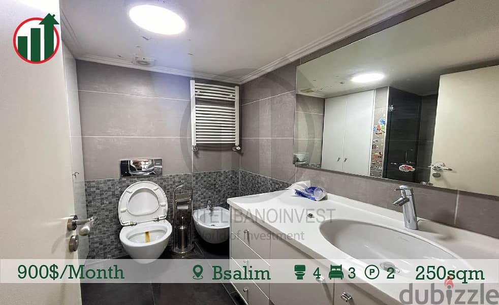 Semi furnished Apartment for Rent in Bsalim !! 13