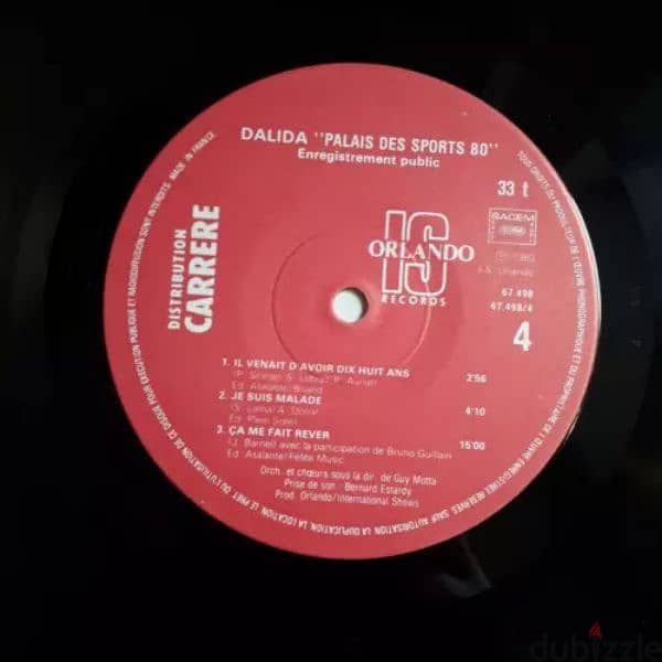 Dalida - palais des sports - vinyl album 2 disques 5