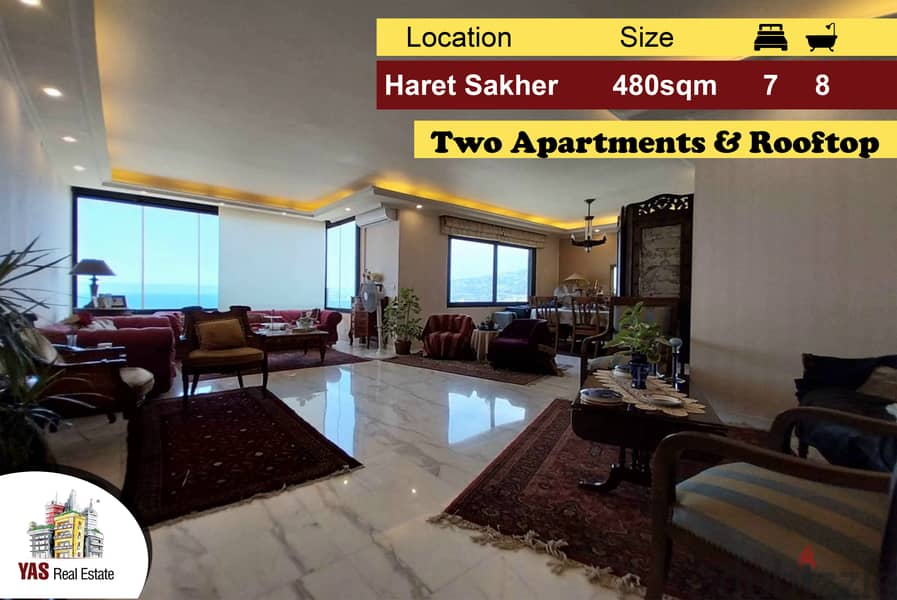 Haret Sakher 480m2 | Two Apartments| Renovated | Classy Area | IV MY | 0