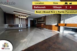 Ballouneh 185m2 | Rent | Partly Furnished | Brand New | KS | 0