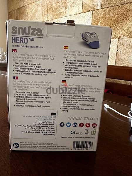 SNUZA HERO - portable breathing monitor 2