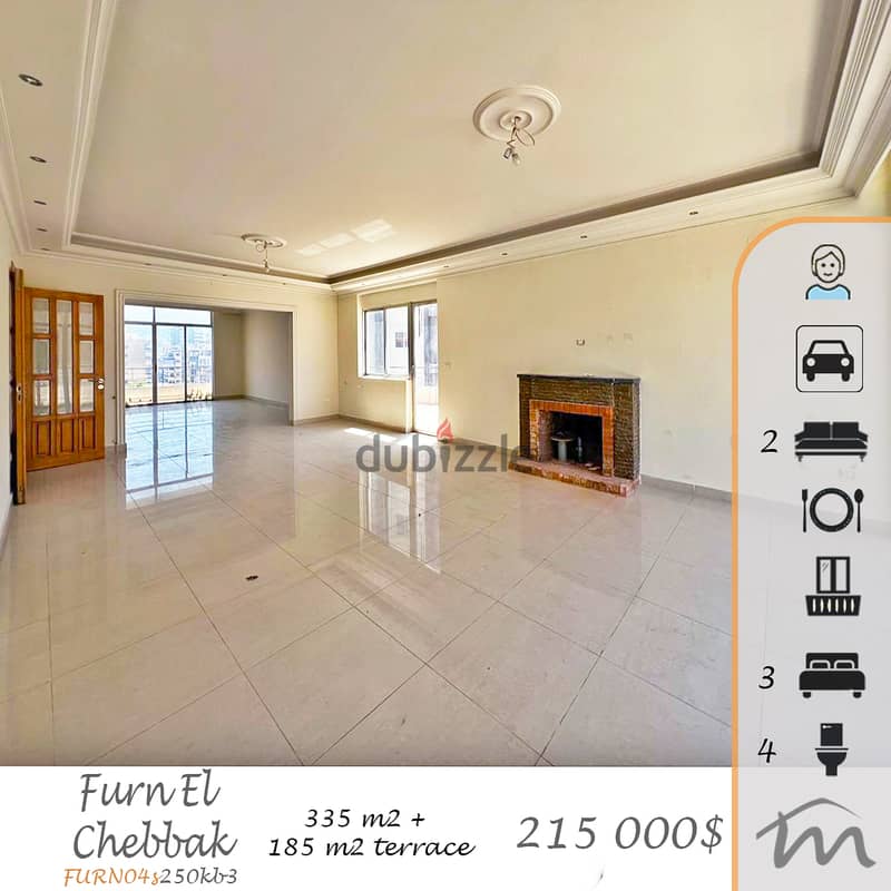 Furn El Chebbak | 335m² + 185m² Terrace | Perfect Rantals Investment 0