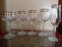 5 dozen Crystal Cups Set