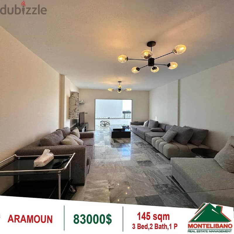 83000$!! Apartment for sale located in Aramoun 0