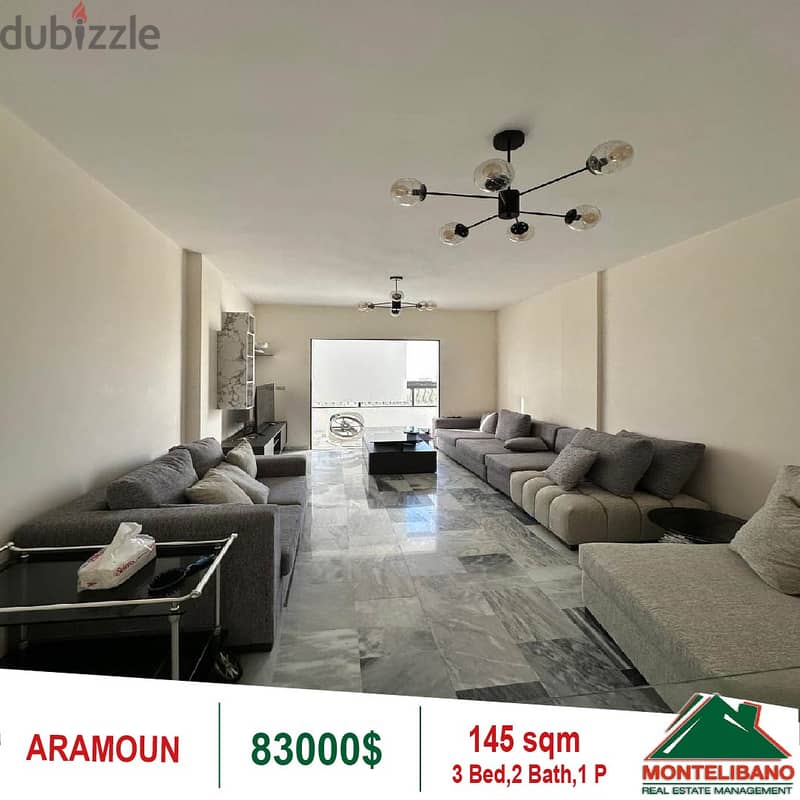 83000$!! Apartment for sale located in Aramoun 1