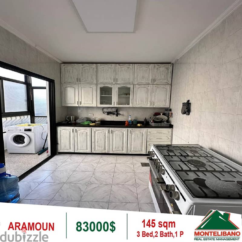 83000$!! Apartment for sale located in Aramoun 3