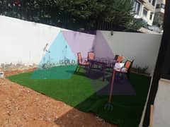 Fully furnished 140m2 apartment+100m2 garden for sale in Oyoun Brumana