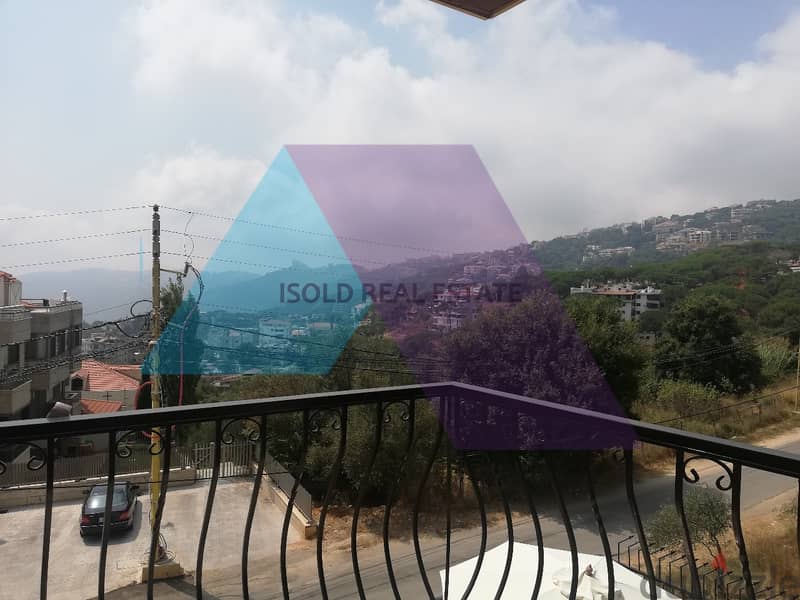 Fully furnished 140m2 apartment+100m2 garden for sale in Oyoun Brumana 2