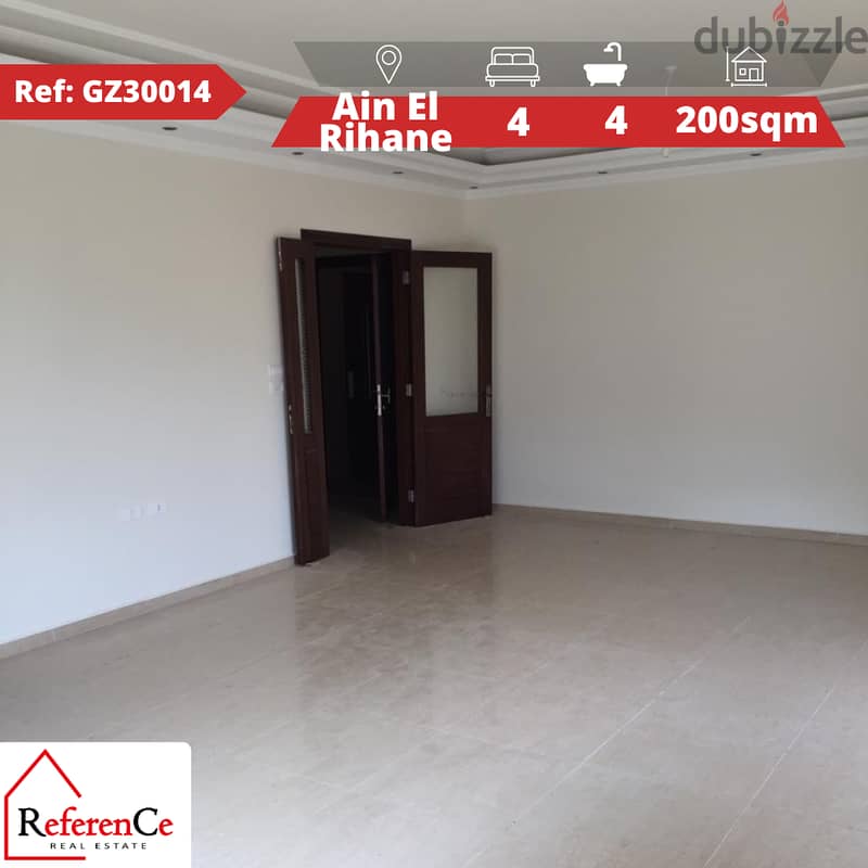 New apartment with terrace in Ain El Rihane شقة جديدة في عين الريحان 0