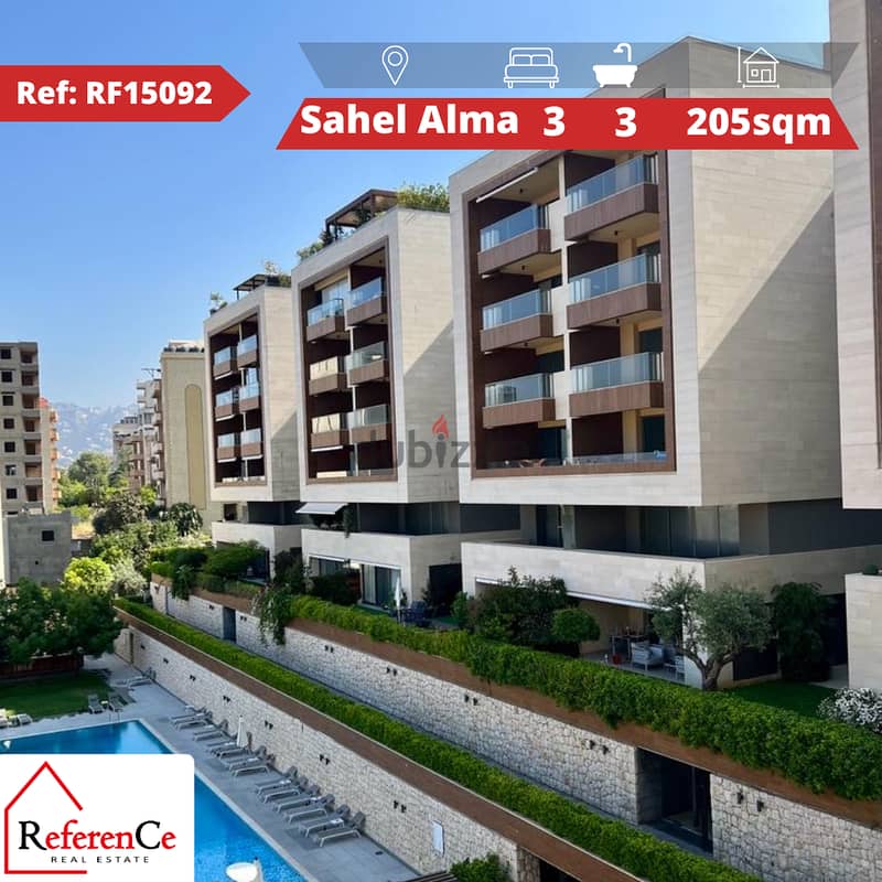 Luxirious apartment for sale in Sahel alma شقة فاخرة للبيع بساحل علما 0