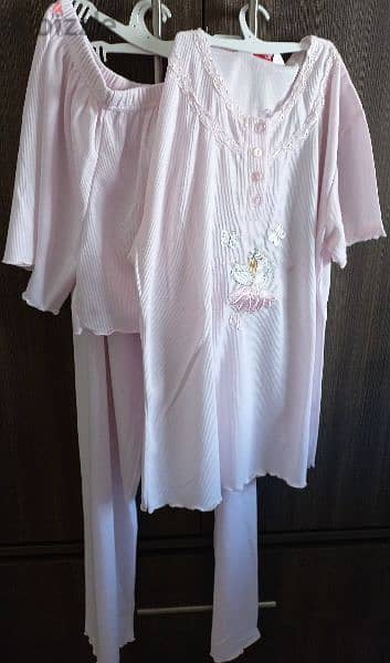 Light Pink 3 piece set Pyjamas 1