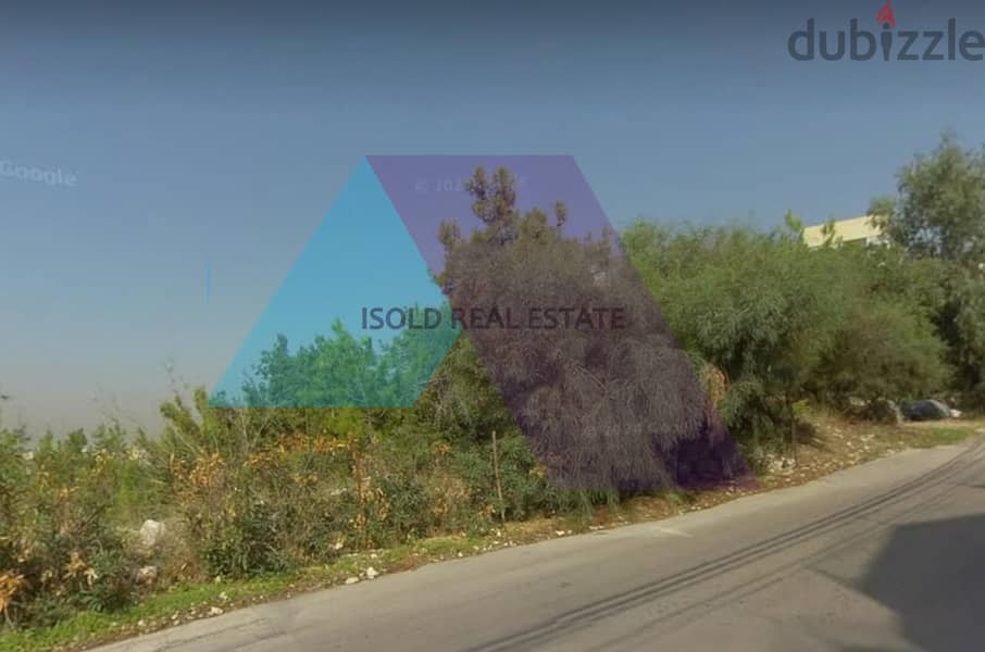 A 1750 m2 land having an open sea view for rent in Rabweh 0