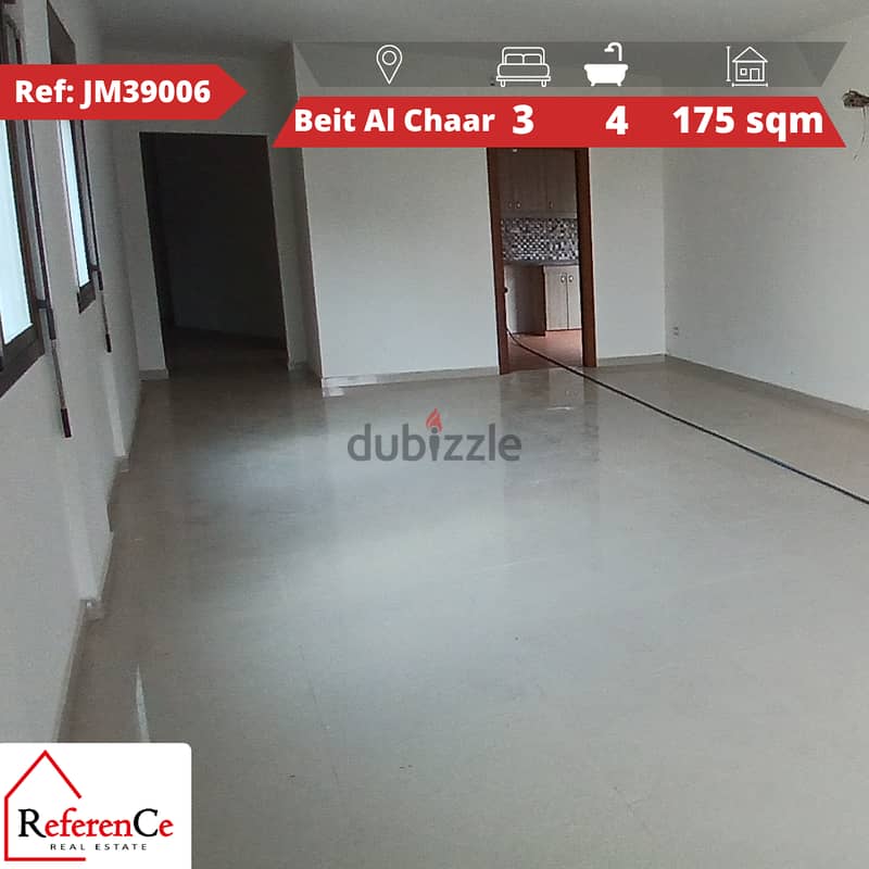 New apartment for sale in Bet El Chaar. شقة جديدة للبيع في بيت الشعار. 0