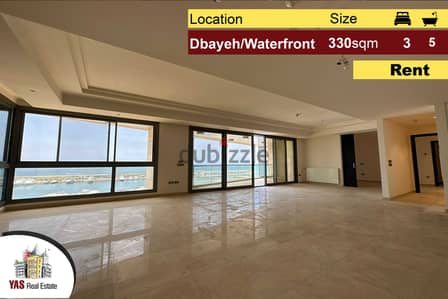 Dbayeh / Waterfront 330m2 | Rent | Gated Community | Sea View | MJ |