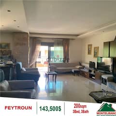 Apartment for sale in Feytroun!!