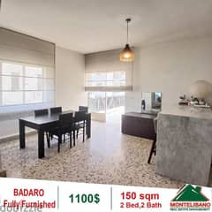 1100$!! Fully Furnished Apartment for rent in Badaro