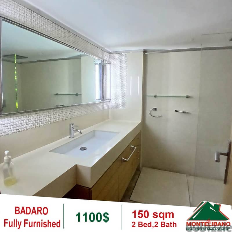 1100$!! Fully Furnished Apartment for rent in Badaro 6