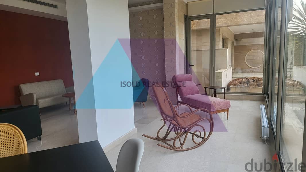 Fully furnished 210 m2 apartment with a terrace for rent in Yarzeh 3