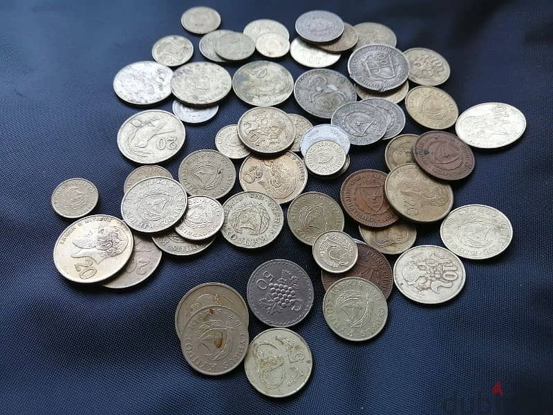 57 Cyprus old coins 1