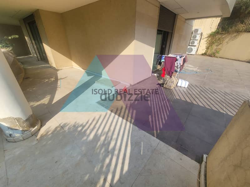 A 200 m2 ground floor apartment with 80m2 terrace for sale in Hazmieh 0