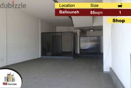 Ballouneh 85m2 | Shop | For Sale | Main Highway | Prime Location | MY 0