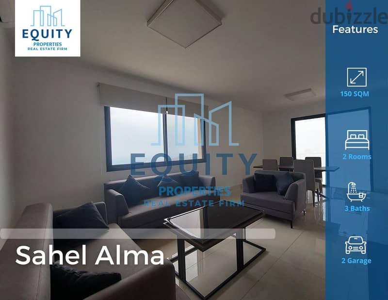 Sahel Alma | Fully Furnished | Sea View | 150 SQM | 800$/M | #RB76168 0