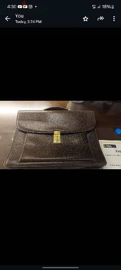 authentic versace business handbag