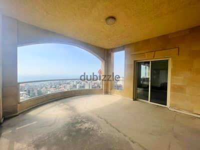 250 SQM Apartment in Biyada, Metn with Breathtaking Sea View