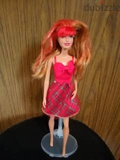 "RAYNA" Barbie ROCK 'N ROYAL ROCKSTAR like new doll 2014 Mattel=18$