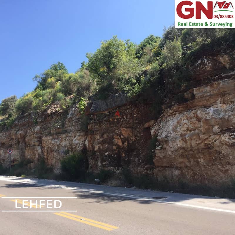 Land For Sale In Lehfed Facing The Highway ارض للبيع في لحفدعلى الطريق 1