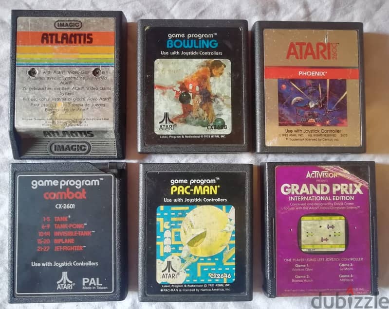 6 Atari cartridges bundle 1