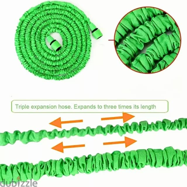 Magic Hose Garden Pipe – 15-60m Expandable Water Hose with Nozzle 3