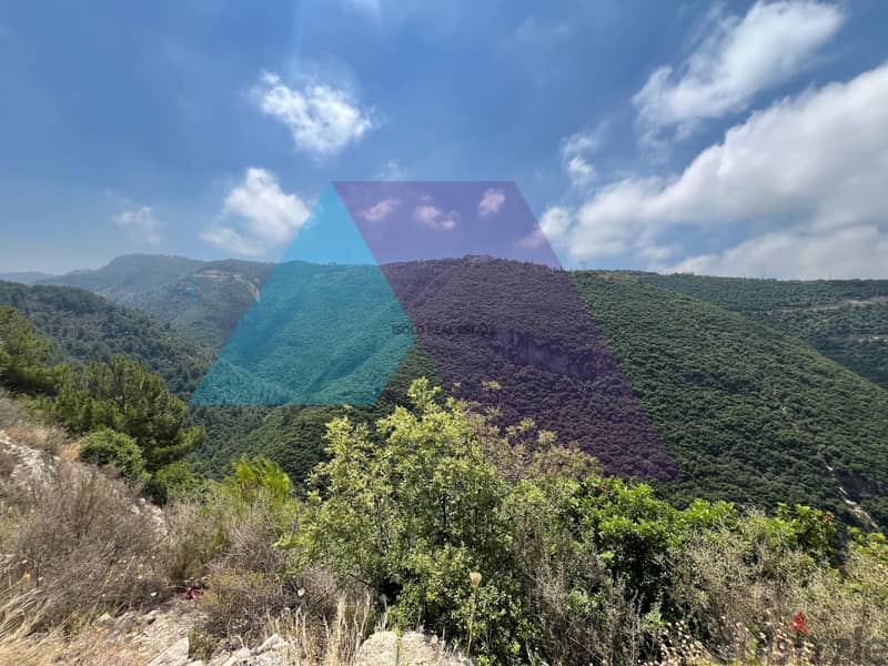 A 608 m2 land having an open mountain view for sale in Blat/Jbeil 1