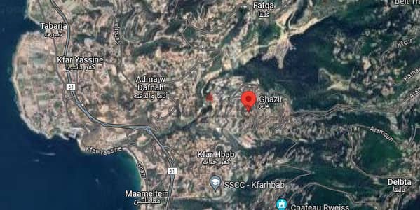 A 1135 m2 land for sale in Ghazir - أرض للبيع في غزير