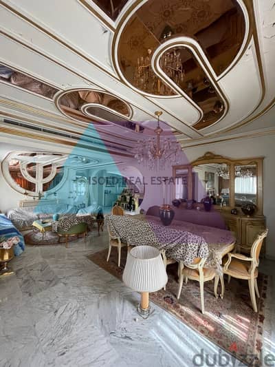 A decorated furnished 400 m2 duplex apartment for sale in Mtayleb