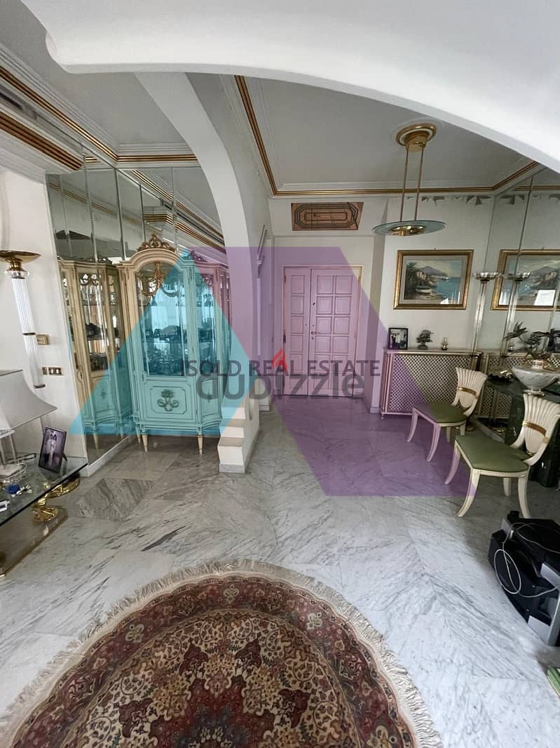 A decorated furnished 400 m2 duplex apartment for sale in Mtayleb 1