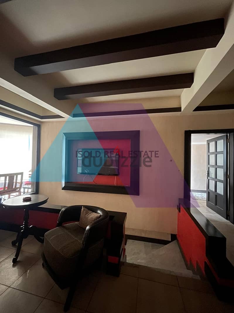 A decorated furnished 400 m2 duplex apartment for sale in Mtayleb 7