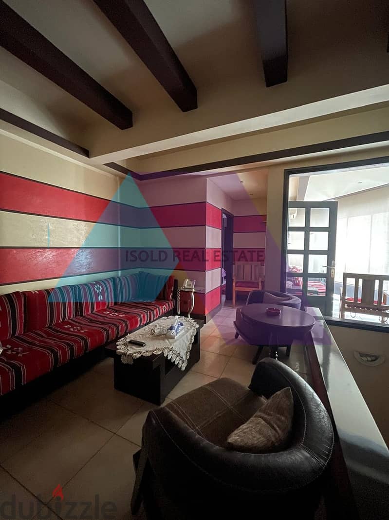 A decorated furnished 400 m2 duplex apartment for sale in Mtayleb 8