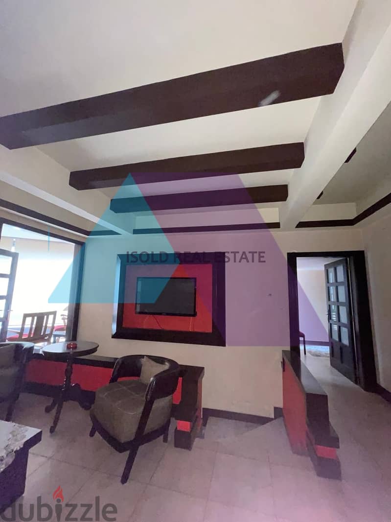 A decorated furnished 400 m2 duplex apartment for sale in Mtayleb 9