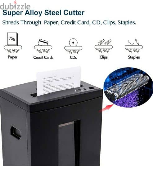 WOLVERINE shredder 22 L-10-Sheet Super Cut  Paper/CD/Card/3$delivery 2