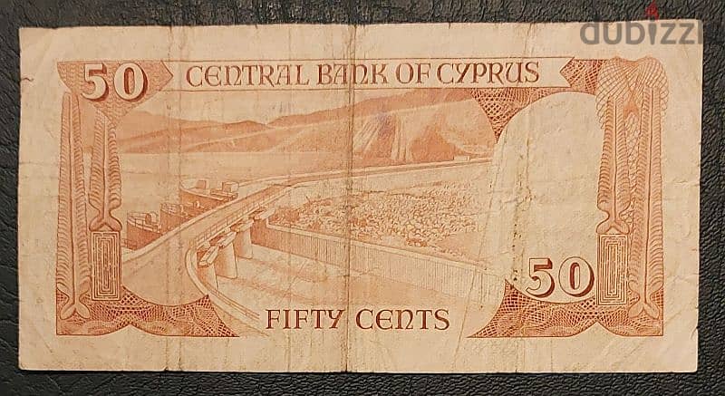 Cyprus 50 cents 1983. P-52 1