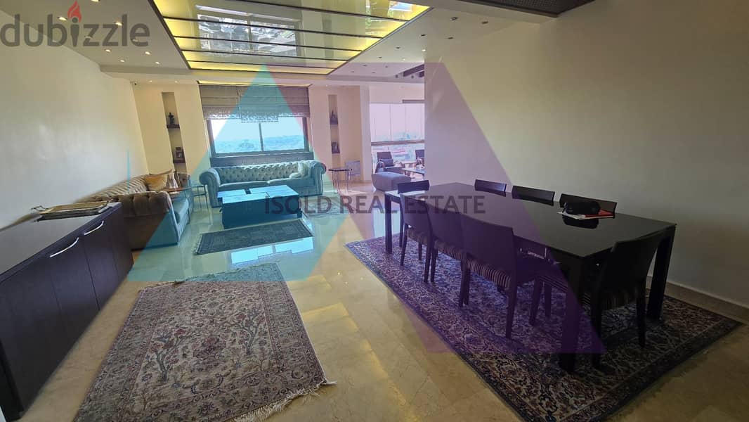 Decorated 250 m2 apartment + open view for sale in Brazilia/Baabda 1