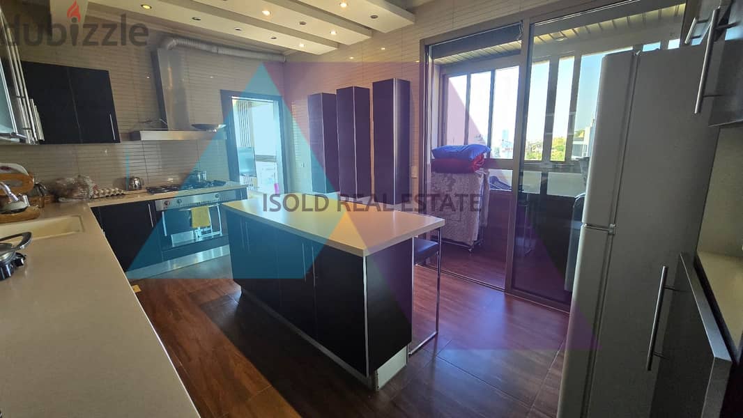 Decorated 250 m2 apartment + open view for sale in Brazilia/Baabda 2