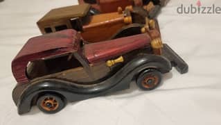 vintage wooden cars