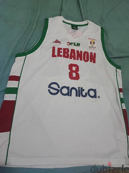 Lebanon 2017 Elie Rustom Basketball Jersey size XL 0